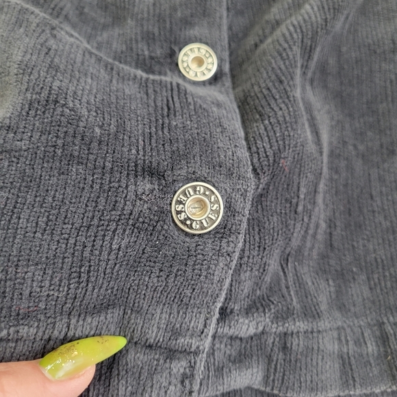 Vintage Guess Jeans Y2K Mini Corduroy Button Front Skirt - Picture 3 of 10